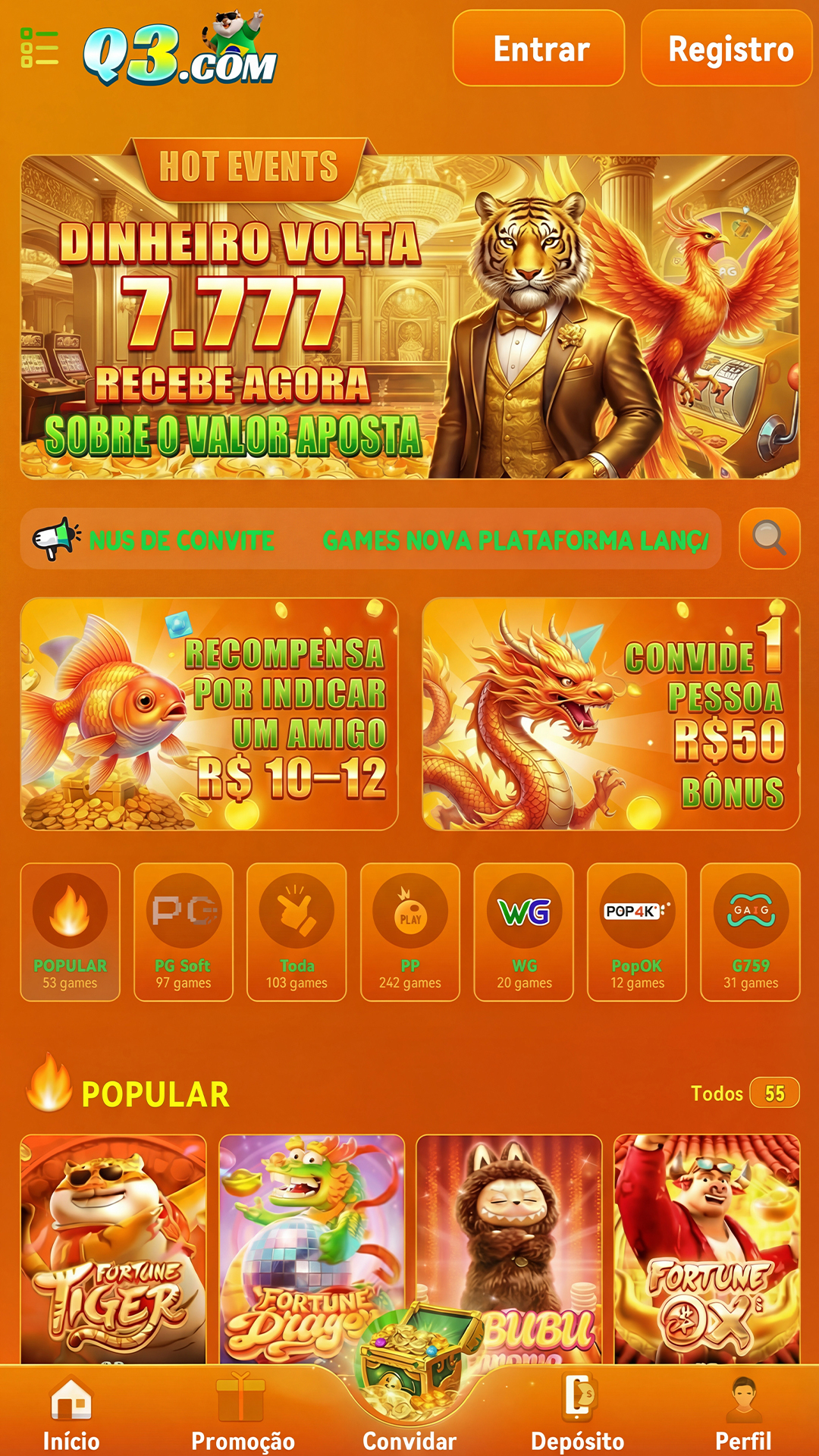 plataforma ouro cassino 